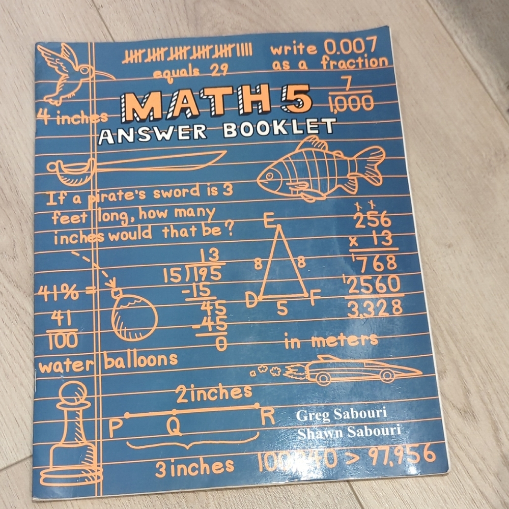 Teaching Textbooks Math 5 Answer Booklet